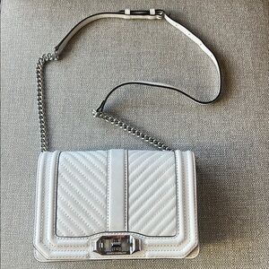 🆕 Rebecca Minkoff chevron Quilted Chain Shoulder Bag or crossbody